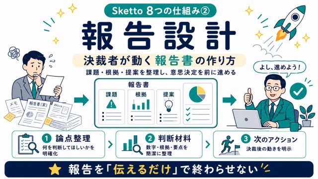 Sketto8つの仕組み②報告設計