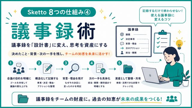 Sketto8つの仕組み⑧議事録術